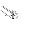 Plastruct PL90531 1/16" Polystyrene Channel (.062 or 1.6mm) 25,4cm 10 styk