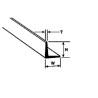 Plastruct PL90502 1/16th Polystyrene Angle (.062 or 1.6mm) 25,4cm 10 styk