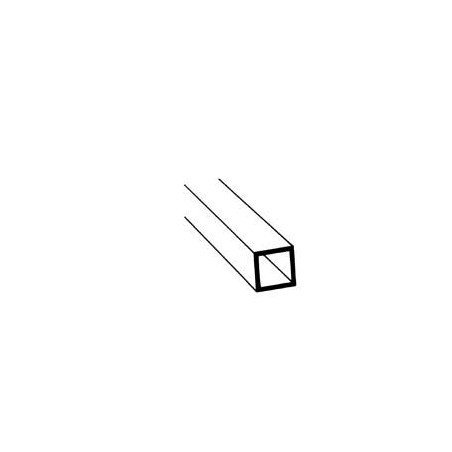 Plastruct PL90623 1/4" Polystyrene Square Tubing 38,1cm 5 styk