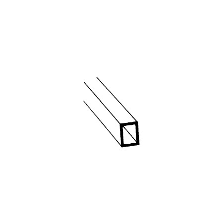 Plastruct PL90633 3/8" x 1/4" Polystyrene Rectangular Tubing 38,1cm 5 styk