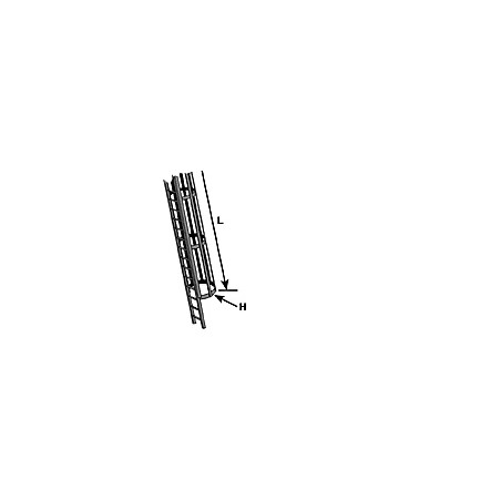 Plastruct PL90972 HO gauge Polystyrene Ladder with Safety Cage 1 styk