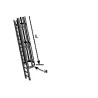 Plastruct PL90972 HO gauge Polystyrene Ladder with Safety Cage 1 styk