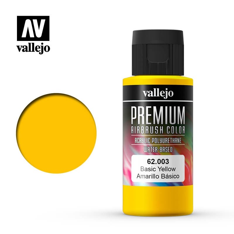 Vallejo 62003 Basisgelb, matt, 60 ml