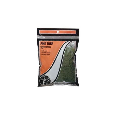 Woodland WT45 Green Grass Fine Turf (Bag)