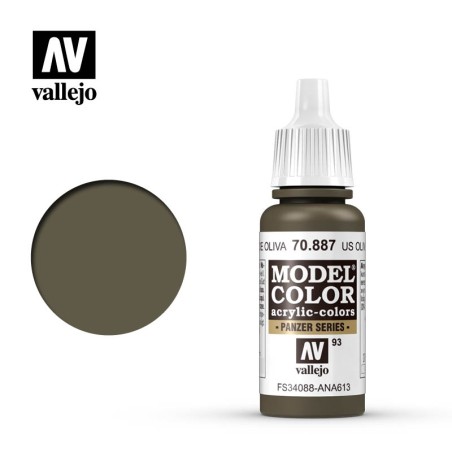 Vallejo 70887 US Braunoliv, 17 ml