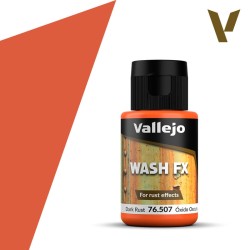 Vallejo 76507 Wash-Color, Dunkler Rost, 35