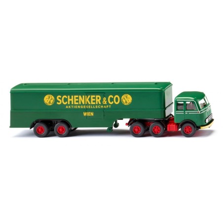 Wiking 51327 Koffersattelzug (MB LPS 333) "Schenker"