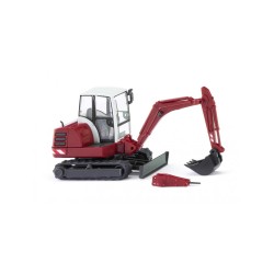 Wiking 65808 Mini-Bagger HR 18 - purpurrot