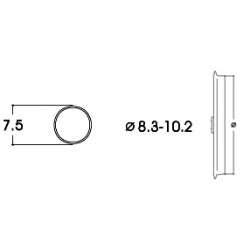 Roco 40068 Haftrings.10Stk.8,3 bis 10,2mm