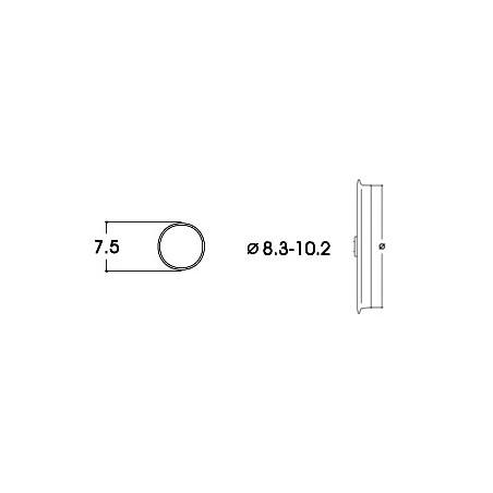 Roco 40068 Haftrings.10Stk.8,3 bis 10,2mm