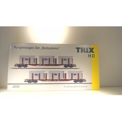 Trix 24141 Rungenwagen-Set Badsysteme DB