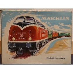 Märklin 3121 Togsæt V200 m persontog og skinneoval