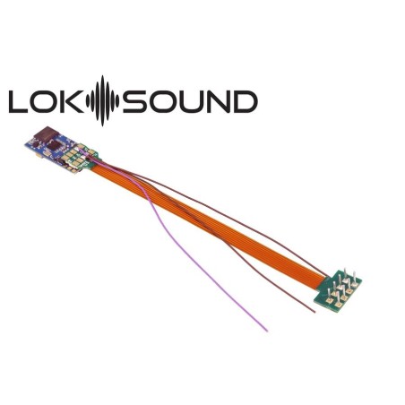 ESU 58810 LokSound 5 micro DCC/MM/SX/M4 "Leerdecoder", 8-pin NEM652, mit Lautsprecher 11x15mm, Spurweite: 0, H0