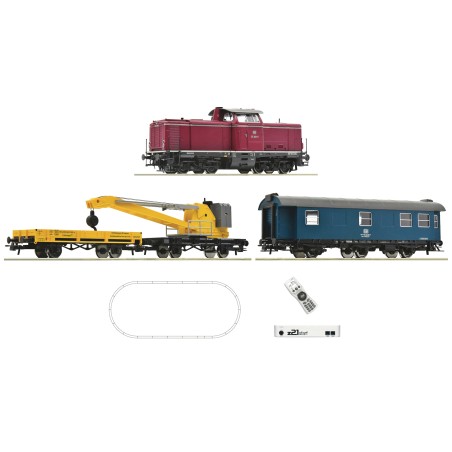 Roco 5110004 z21 start Digitalset: Diesellokomotive BR 211 mit Kranzug, DB