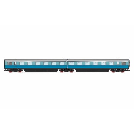 Hornby R40224 LNER, Coronation Double Open First Articulated Coach Pack - Era 3