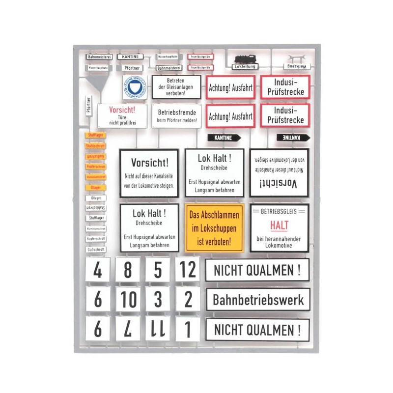 Artitec 10352 Betriebswerkschilder, Epoche III-IV