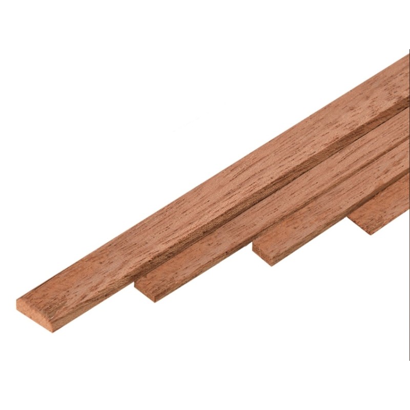 Aeronaut 755910 Mahogany strip mm. 1x5, 100cm