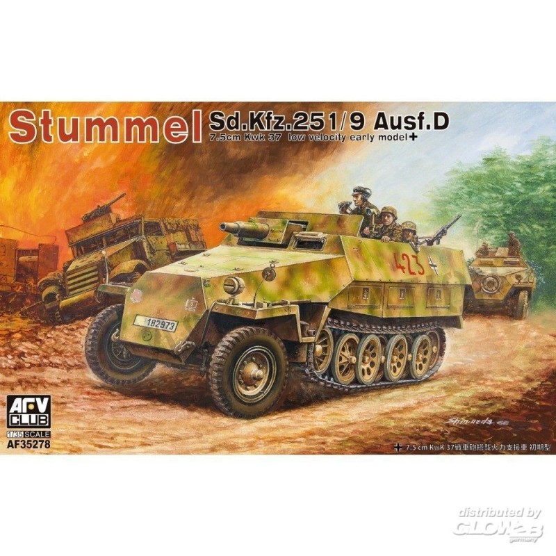 AFV-Club 35278 Stummel Sd.Kfz.251/9 Ausf.D 7,5cm KwK37 in 1:35