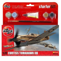 Airfix A55101A 1/72 Small Starter Set, Curtiss Tomahawk IIB