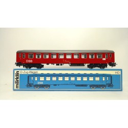 Märklin 4045 DSB 2kl Personvogn Litra B Ep4 med lys