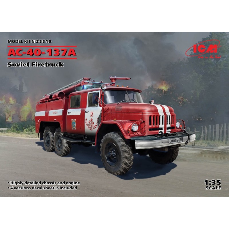 ICM 35519 AC 40 137A Sovjet firetruck 1/35