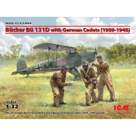 ICM 32034 Bücker Bü 131D med tyske kadetter
(1939-45) 1/32