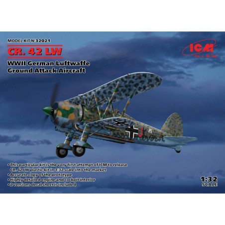 ICM 32021 CR.42 LW WWII German luftwaff
ground attack aircraft 1/32