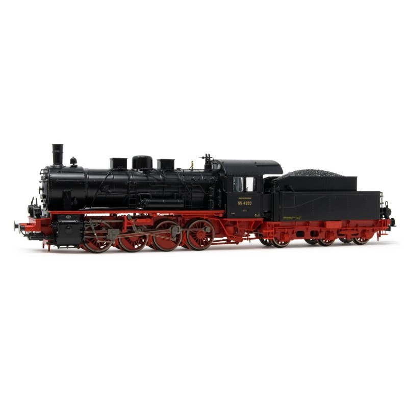 Rivarossi HR2808S DRG, BR 55.25 3-dome symetrical boiler, black livery, period II DCC Sound