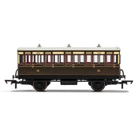 Hornby R40066A GWR, 4 Wheel Coach, 3rd Class, 1882 - Era 2/3