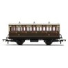 Hornby R40112A GWR, 4 Wheel Coach, 3rd Class, Fitted Lights, 1882 - Era 2/3