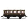 Hornby R40112 GWR, 4 Wheel Coach, 3rd Class, Fitted Lights, 1889 - Era 2/3