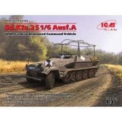 ICM 35102 Sd.Kfz.251/6 Ausf.A WWII German Armoured Command Vehicle 1/35