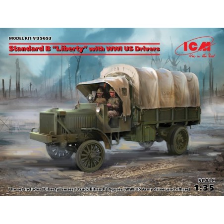 ICM 35653 Standard B Liberty with WWI US Drivers 1/35