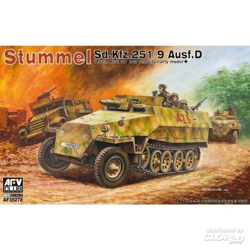 AFV-Club 35278 Stummel Sd.Kfz.251/9 Ausf.D 7,5cm KwK37 in 1:35