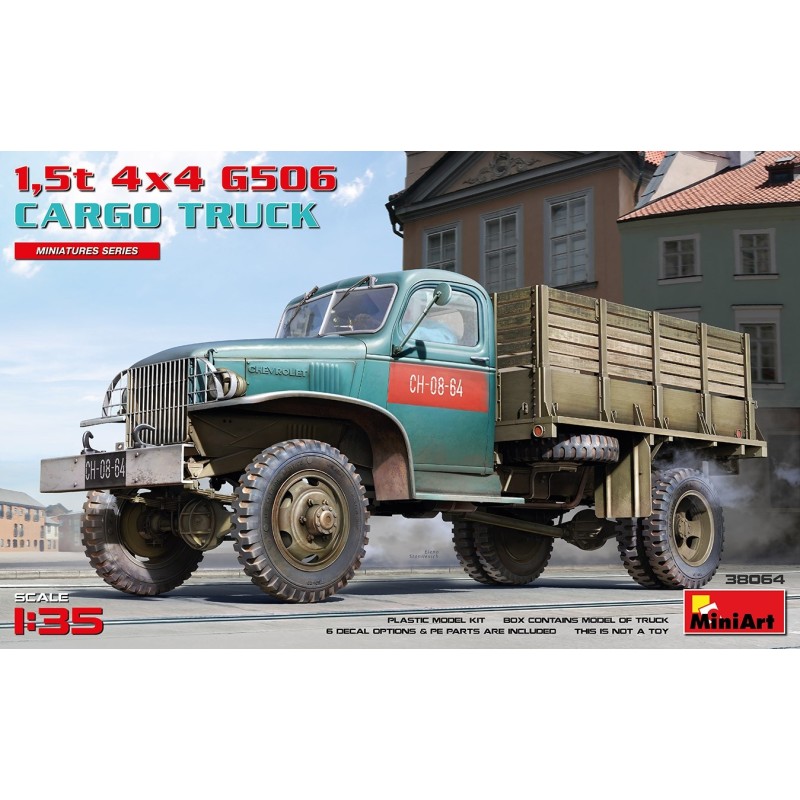 MiniArt 38064 1,5t 4×4 G506 CARGO TRUCK