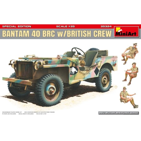 MiniArt 35324 BANTAM 40 BRC w/BRITISH CREW. SPECIAL EDITION