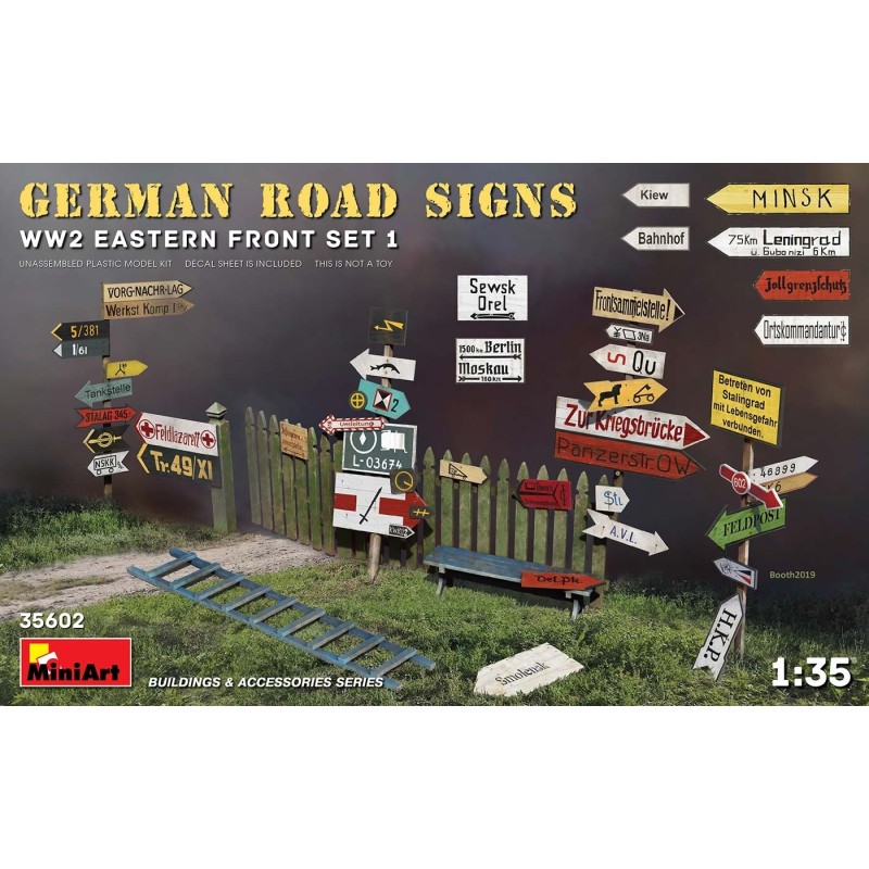 MiniArt 35602 GERMAN ROAD SIGNS WW2 (EASTERN FRONT SET 1)