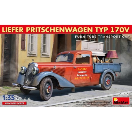 MiniArt 38065 LIEFER PRITSCHENWAGEN TYP 170V. FURNITURE TRANSPORT CAR