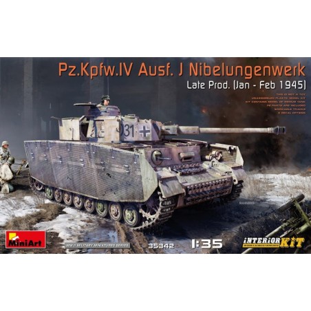 MiniArt 35342 Pz.Kpfw.IV Ausf. J Nibelungenwerk Late Prod. (Jan – Feb 1945) INTERIOR KIT