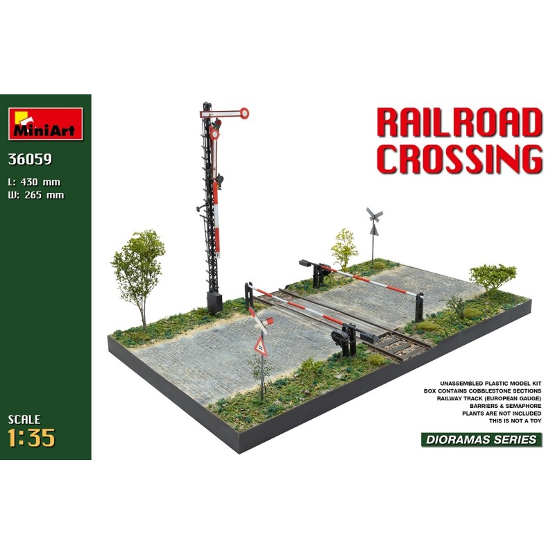 MiniArt 36059 RAILROAD CROSSING