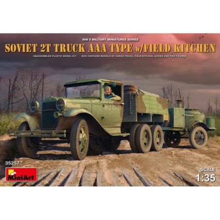 MiniArt 35257 SOVIET 2t TRUCK AAA TYPE w/FIELD KITCHEN