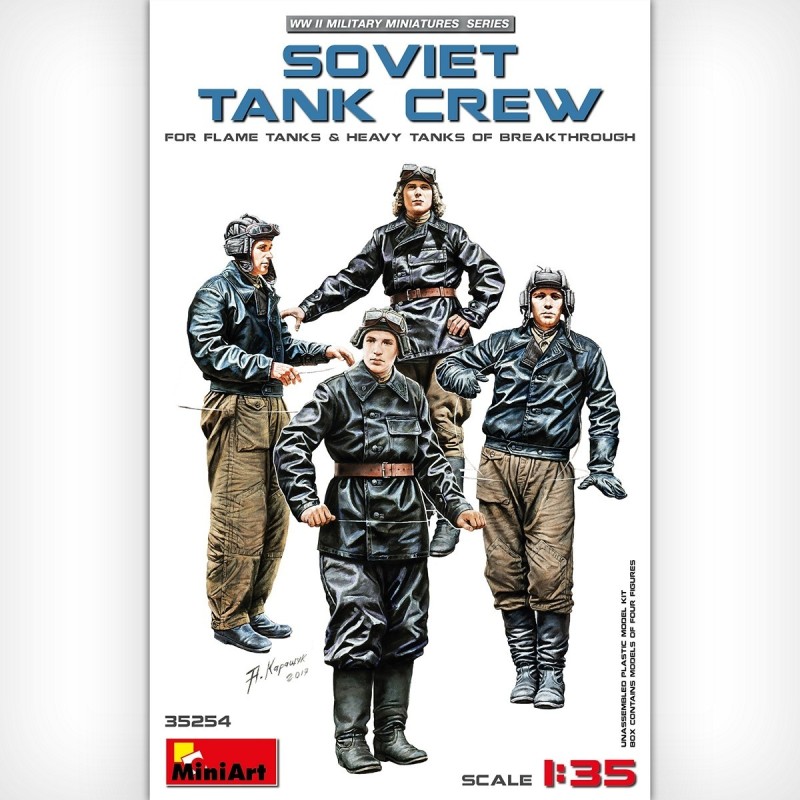 MiniArt 35254 SOVIET TANK CREW (for Flame Tanks & Heavy Tanks of Breakthrough)