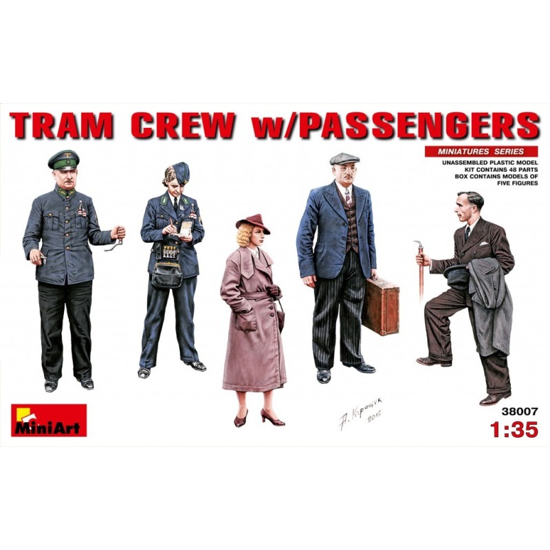 MiniArt 38007 TRAM CREW w/PASSENGERS