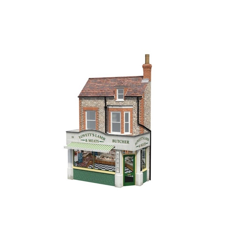 Branchline 44-284 Low Relief 'Lovett's Lamb and Meats' Butcher