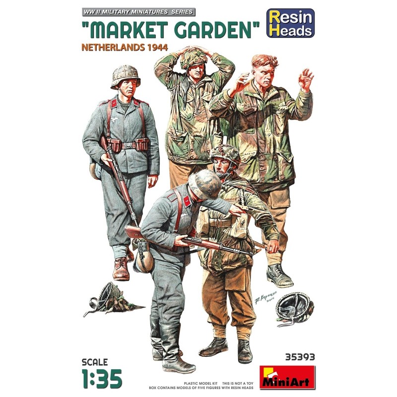 MiniArt 35393 “MARKET GARDEN” NETHERLANDS 1944. RESIN HEADS