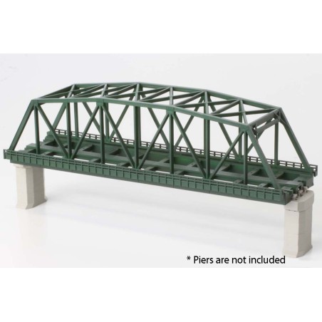 Rokuhan R043 Kastenbrücke 2-gleisig 220 mm, dunkelgrün