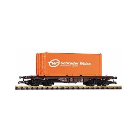 Piko 37725 G-OeBB V Flat w/Geb.Weiss 20' Container