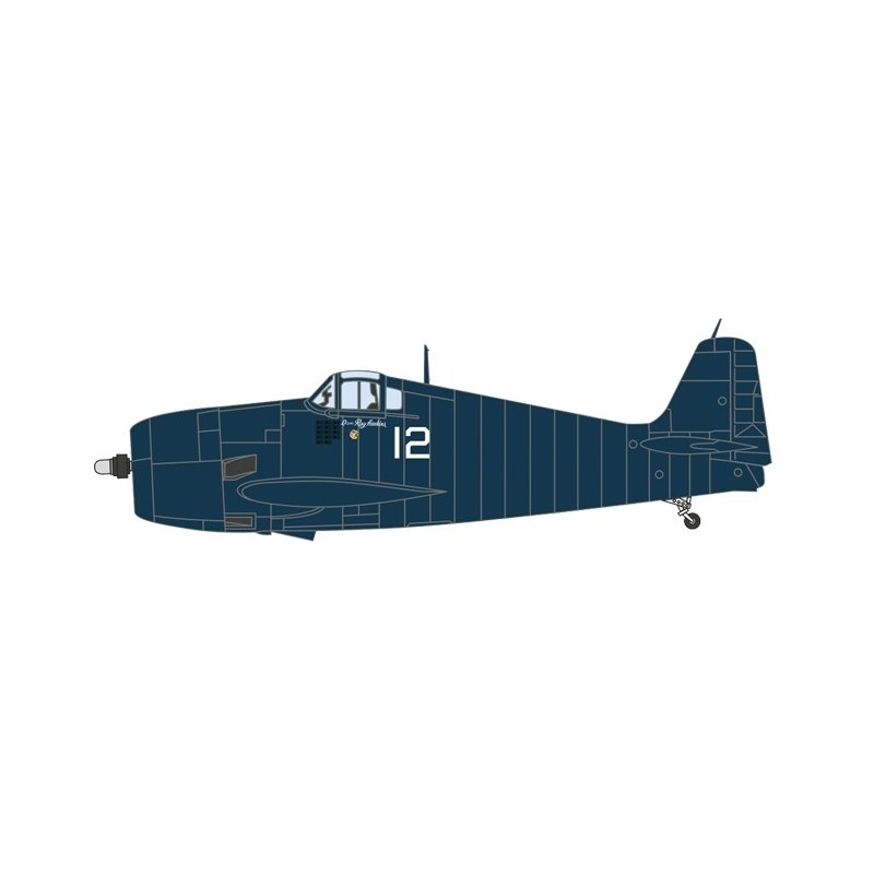 Oxford 81AC078 Grumman Hellcat VF31 Lt. Ray Hawkins. USS Cabot 1944