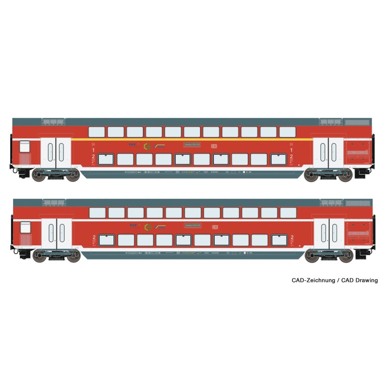 Roco 74149 2er Set Dosto DB-AG NRW AC