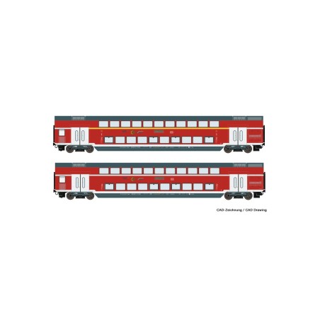 Roco 74148 2er Set Dosto DB-AG NRW DC